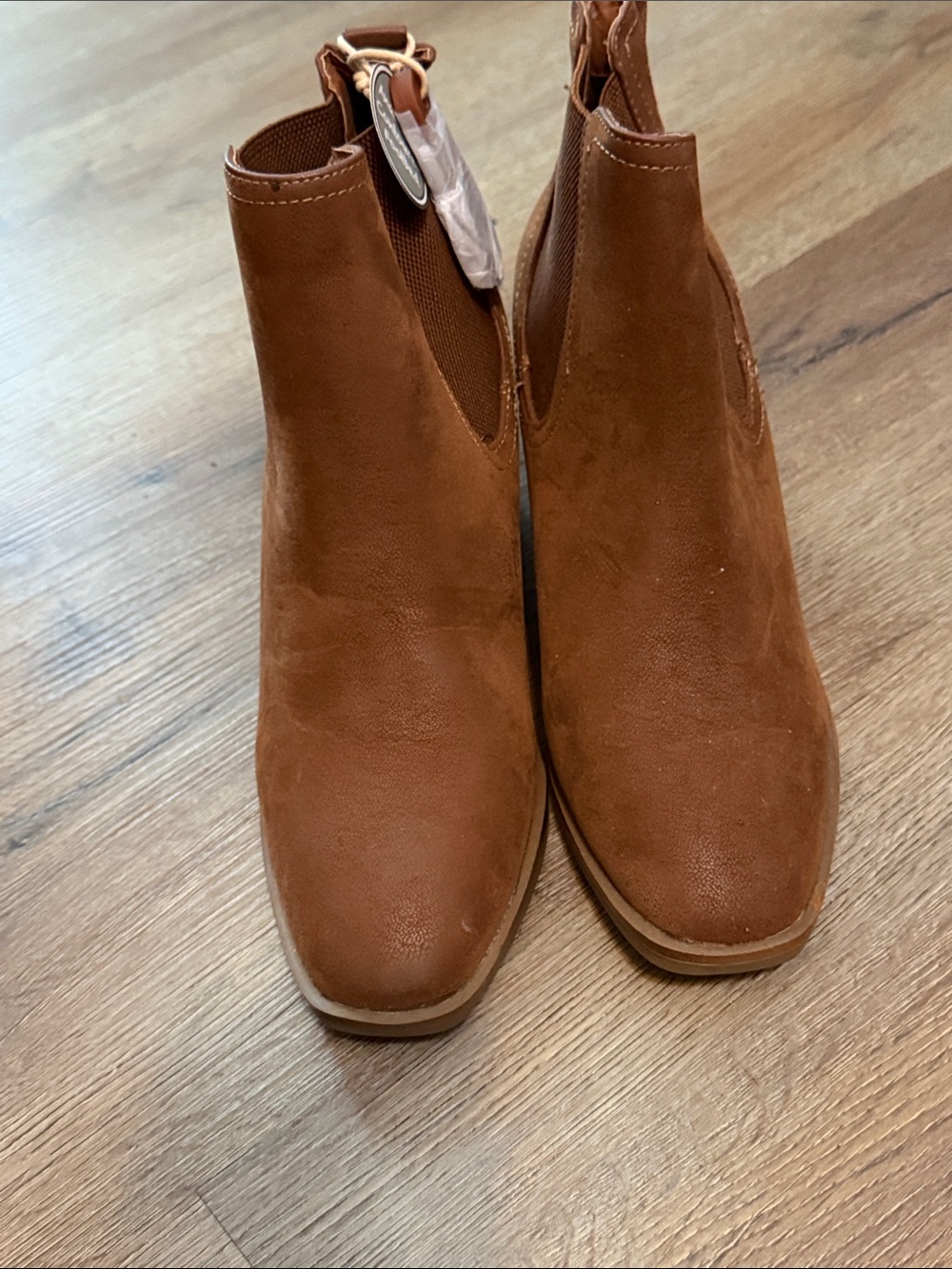 MIA Chestnut Brown Chelsea Ankle Booties